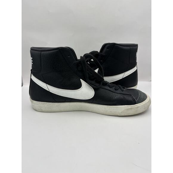 Nike Blazer Mid ‘77 Vintage Black Leather Sneakers Men Size 11 main image 5